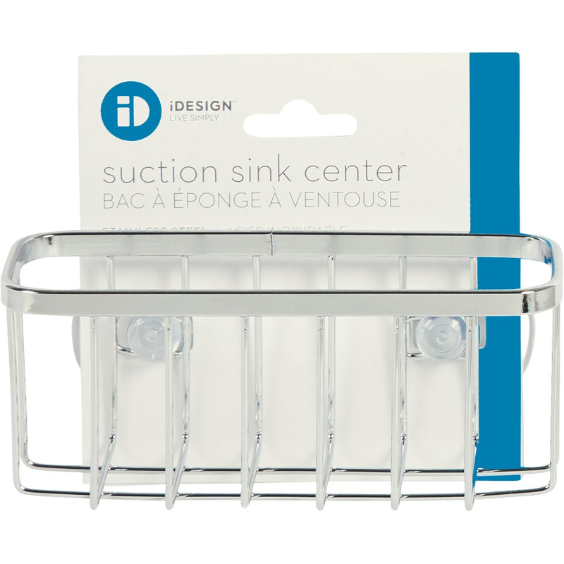 iDesign Sinkworks Suction Sink Center Sponge Holder