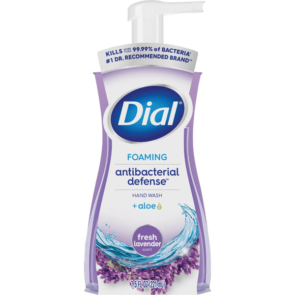 Dial Antibacterial Defense 7.5 Oz. Fresh Lavender + Aloe Foaming Hand Wash