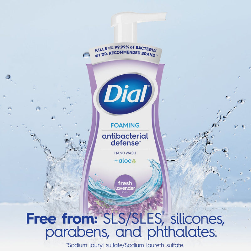 Dial Antibacterial Defense 7.5 Oz. Fresh Lavender Foaming Hand Wash