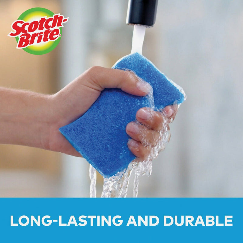 Scotch-Brite Zero Scratch Scrub Sponge, 4.4 In. x 2.6 In. x 0.7 In.