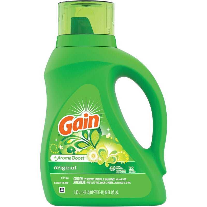 Gain + Aroma Boost 46 Oz. 32 Load Original Scent HE Liquid Laundry Detergent