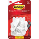 Command Small Hooks Value Pack, White, 6 Hooks, 12 Strips