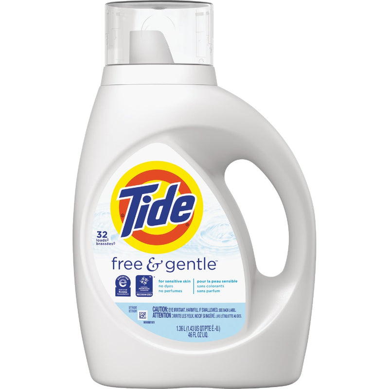 Tide 46 Oz. 32 Load Free & Gentle Liquid Laundry Detergent