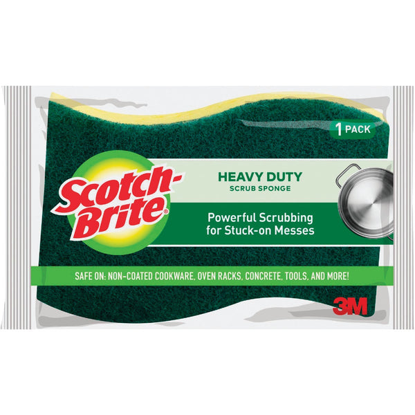 Scotch-Brite Heavy Duty Scrub Sponge, 4.5 In. x 2.7 In. x .6 In.