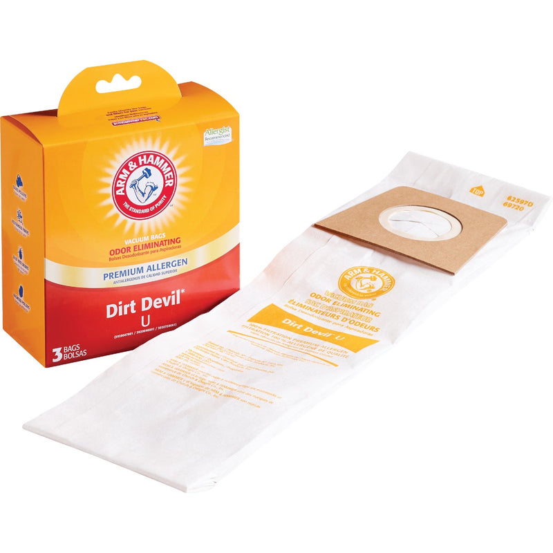 Arm & Hammer Dirt Devil U Vacuum Cleaner Bag (3-Pack)