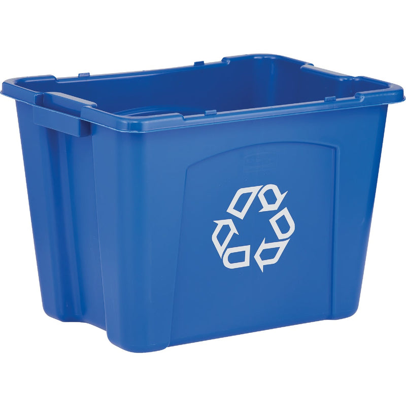 Rubbermaid Commercial 14 Gal. Blue Recycling Box