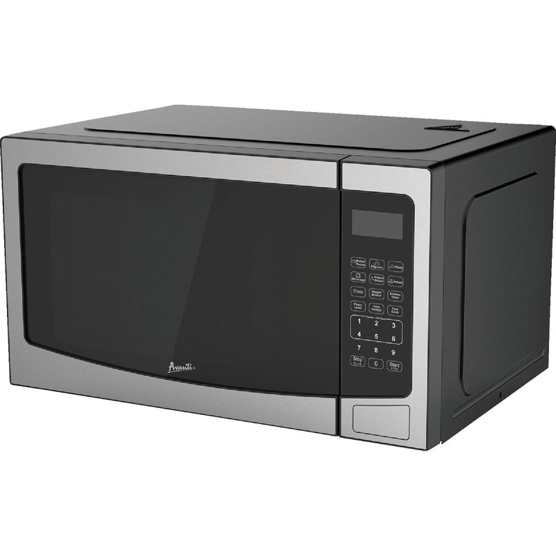 Avanti 1.1CF 1000W Black with Stainless Steel Front Microwave