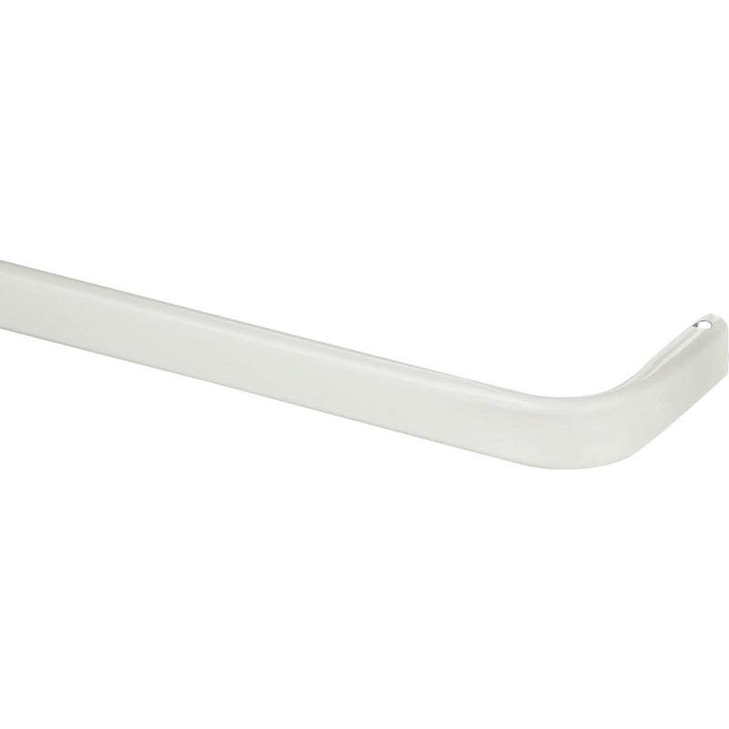 Kenney 18 In. To 28 In. 1 In. Single Curtain Rod, White