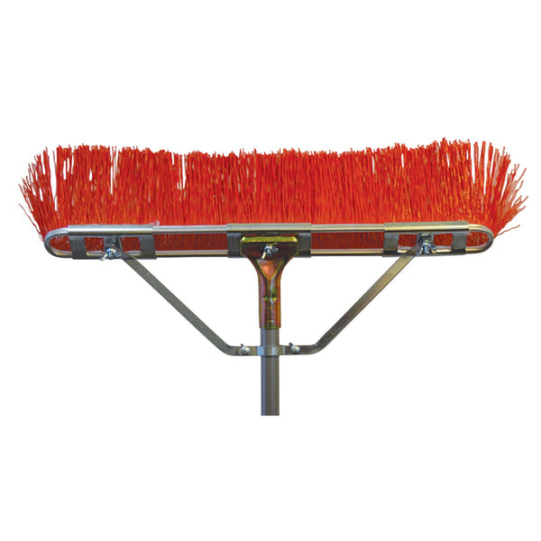 Bruske 23 In. W. x 65 In. L. Steel Handle Street Sweep Push Broom