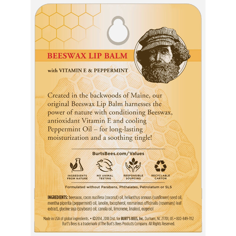 Burt's Bees Beeswax Lip Balm (Single Pack)