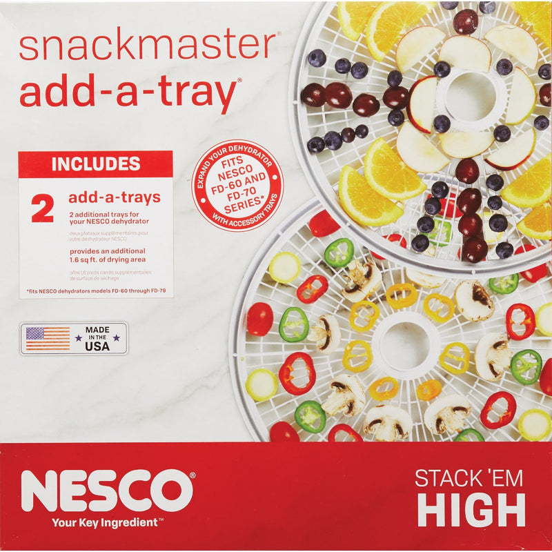 Nesco Snackmaster Add-A-Trays for 60 & 70 Series Dehydrators (2 Count)