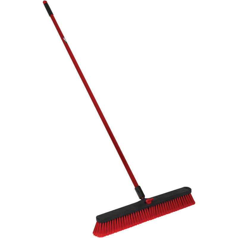 Libman 24 In. W. x 64 In. L. Steel Handle Multi-Surface Medium Sweep Push Broom