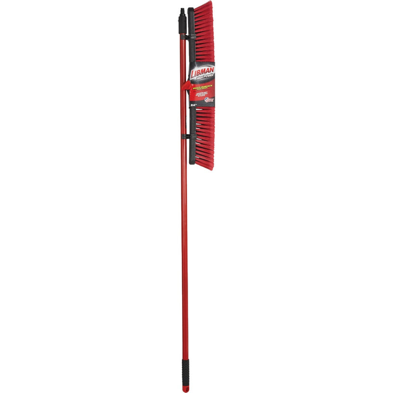 Libman 24 In. W. x 64 In. L. Steel Handle Multi-Surface Medium Sweep Push Broom