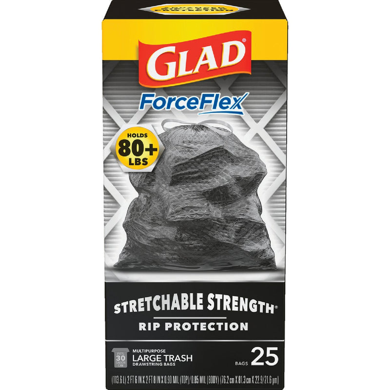 Glad Dual Defense 30 Gal. Large Black Trash Bag (25-Count)