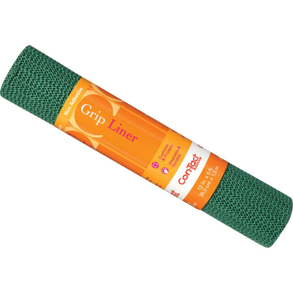 Con-Tact 12 In. x 5 Ft. Hunter Green Beaded Grip Non-Adhesive Shelf Liner