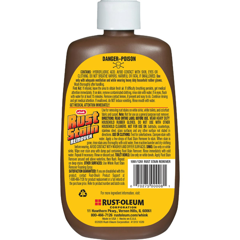 Whink 10 Oz. Colorfast Rust Stain Remover