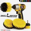 Drillbrush Bathroom Medium Yellow Drill Brush (4 Piece)