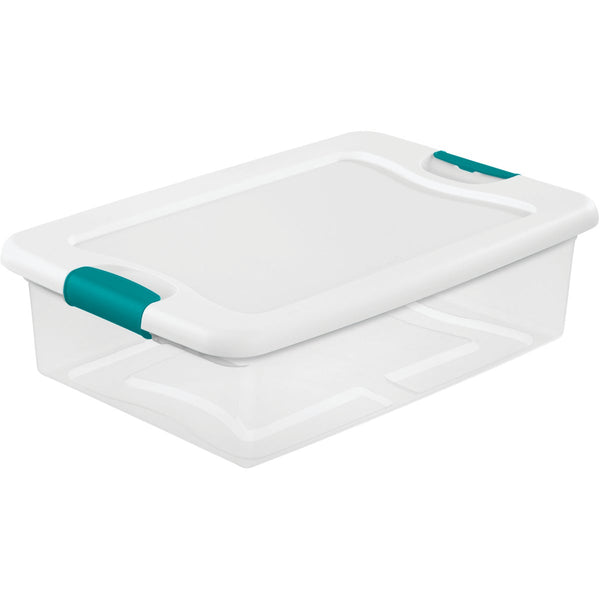 Sterilite 32 Qt. White Latching Storage Tote