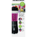 Hamilton Beach 14 Oz. Black Personal Blender with Travel Lid