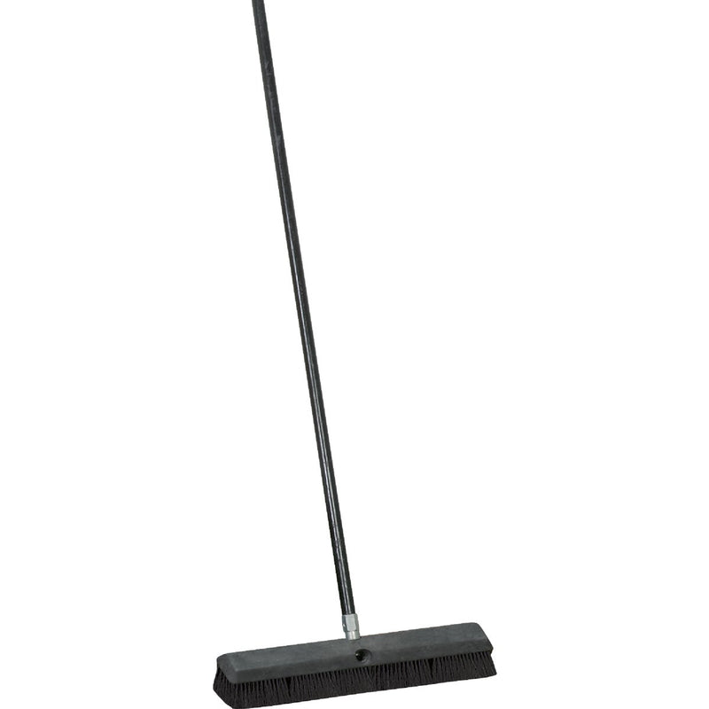 Do it Best 18 In. W. x 60 In. L. Metal Handle Black-Fibre Border Push Broom