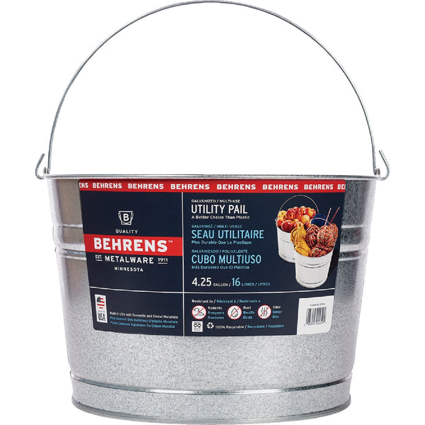 Behrens 4.25 Gal. Galvanized Steel Pail