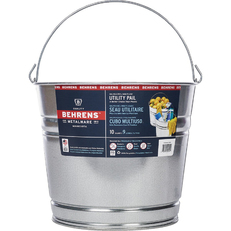 Behrens 10 Qt. Galvanized Steel Pail