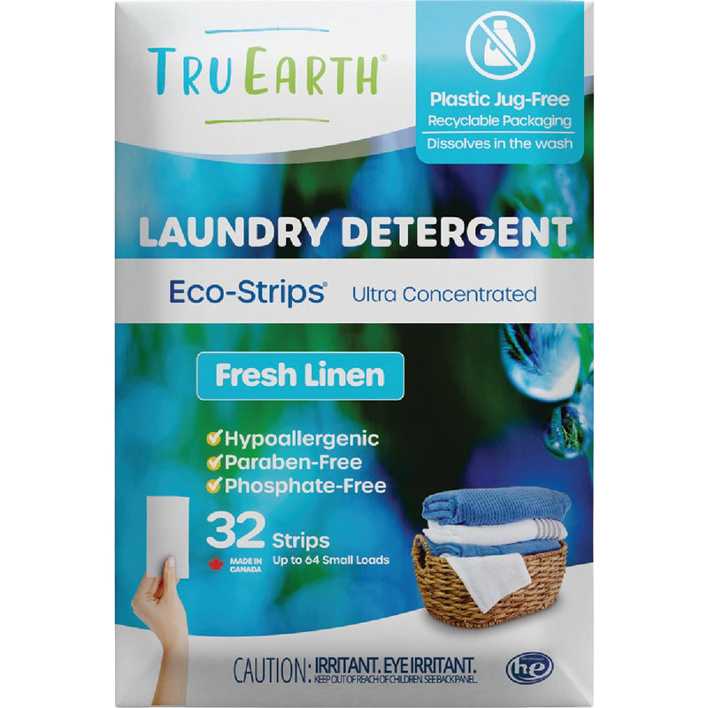 Tru Earth Eco-Strips Fresh Linen Laundry Detergent