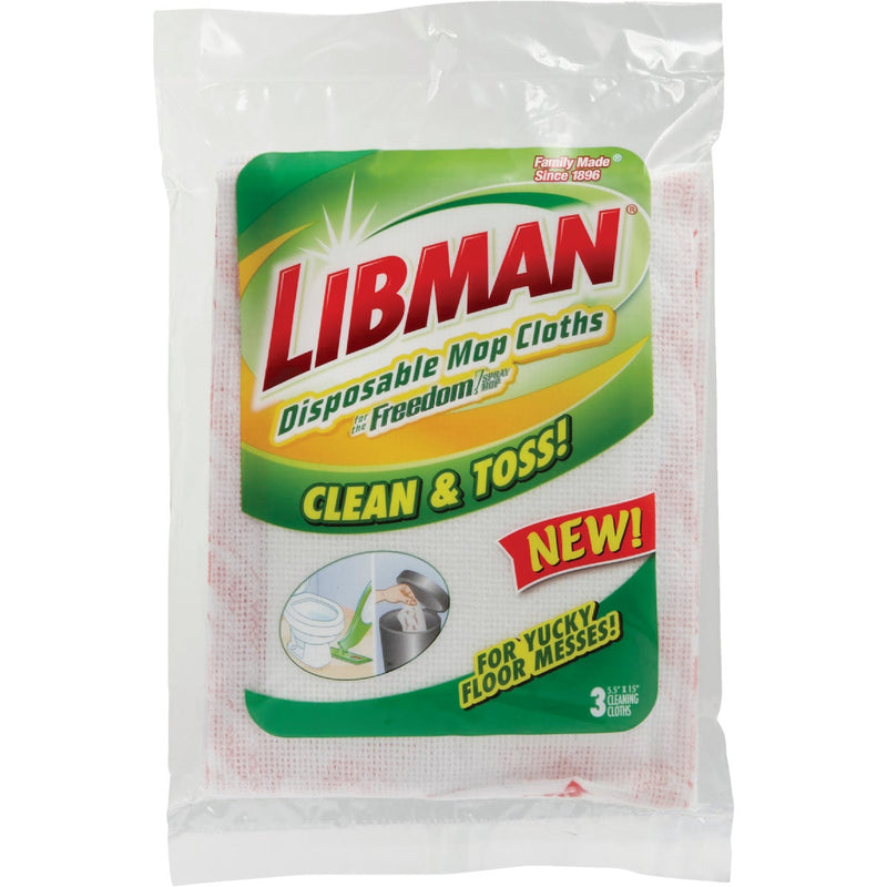 Libman Freedom Spray 5 In. x 15 In. Microfiber Disposable Mop Refill (3-Count)