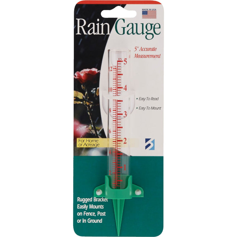 EZ Read 5 In. Glass Rain Gauge