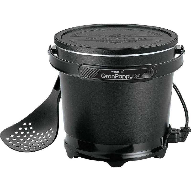 Presto GranPappy 1.5 Qt. Black Aluminum Deep Fryer