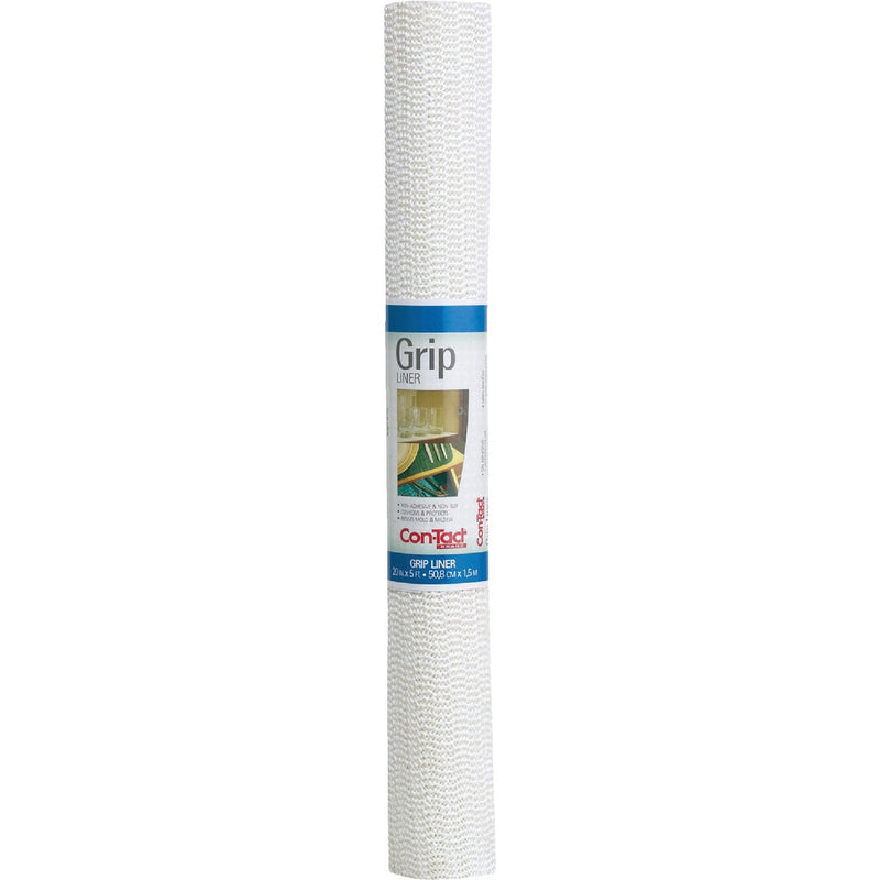 Con-Tact 20 In. x 5 Ft. White Beaded Grip Non-Adhesive Shelf Liner