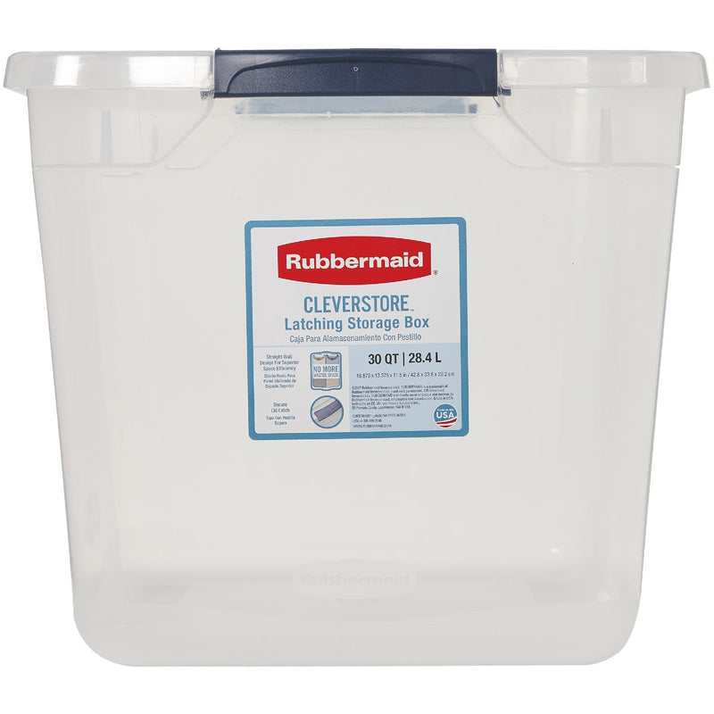 Rubbermaid 30 Qt. Cleverstore Clear Tote