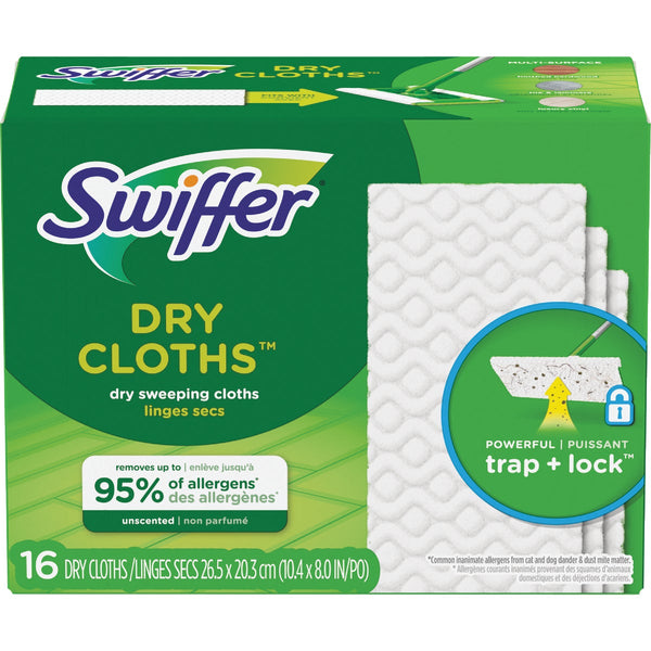 Swiffer Sweeper Dry Cloths Mop Refill (16-Count)