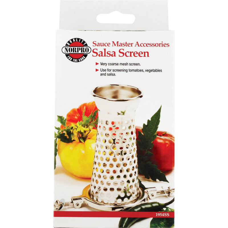 Sauce Master 6 In. x 3.5 In. Vegetable & Fruit Strainer - Salsa Screen