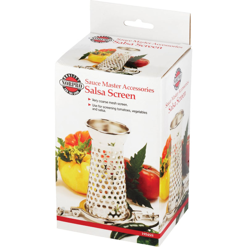 Sauce Master 6 In. x 3.5 In. Vegetable & Fruit Strainer - Salsa Screen