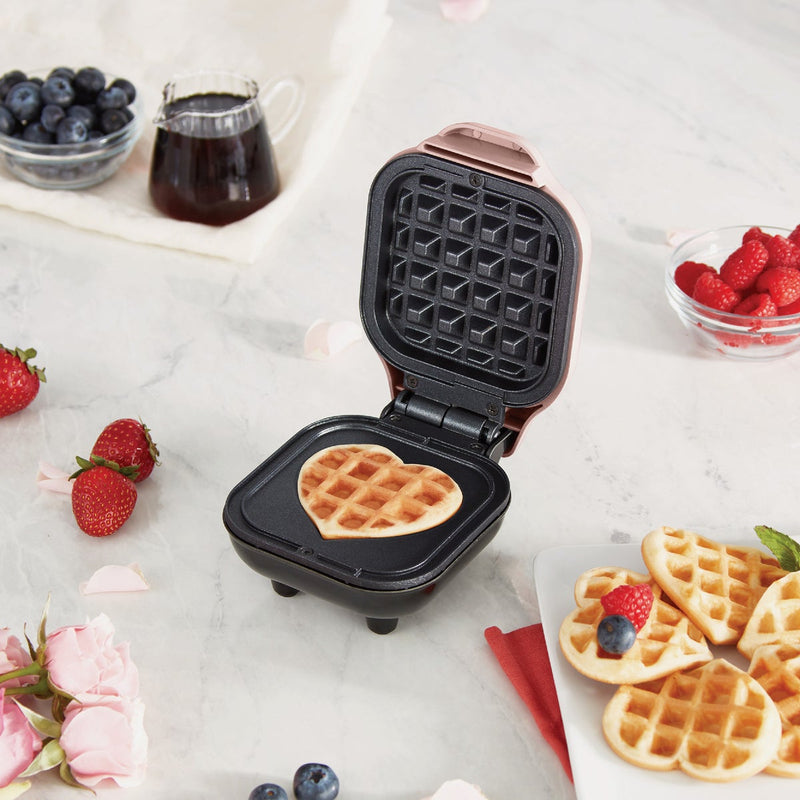 Rise By Dash 4 In. Heart Mini Waffle Maker