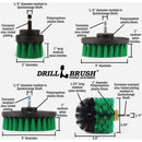 Drillbrush Kitchen Medium Green Drill Brush (4 Piece)