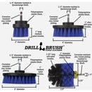 Drillbrush Pool & Marine Medium Blue Drill Brush (4 Piece)