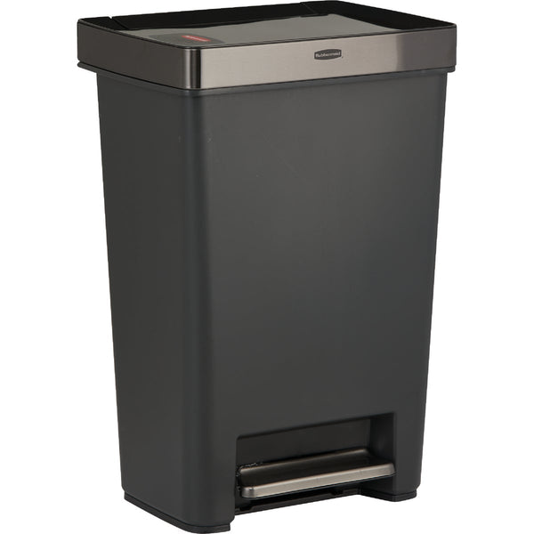 Rubbermaid 13 Gal. Premier Series IV Step-On Trash Can with Stainless Steel Lid