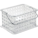 iDesign Clarity 8.8 In. L.x 6.9 In. H. x 5.3 In. D. Plastic Stackable Storage Basket