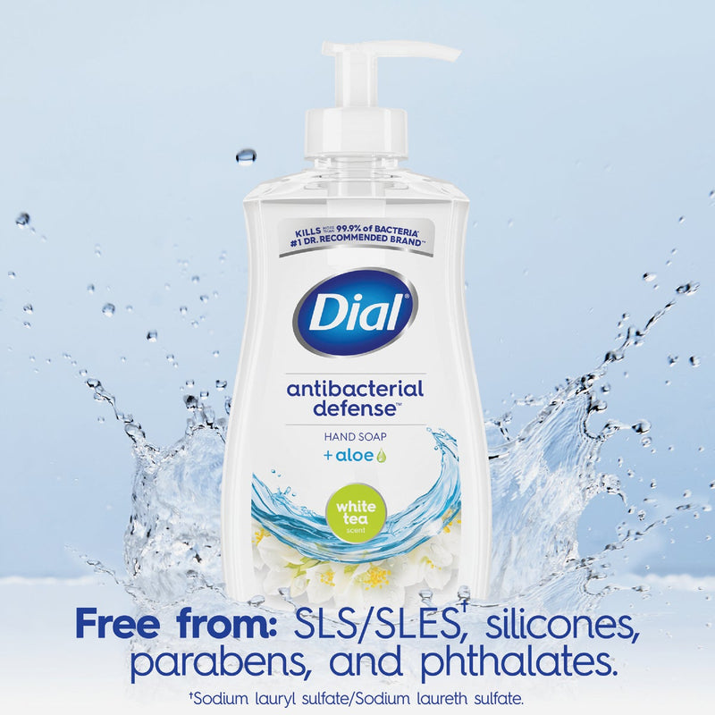 Dial Antibacterial Defense 11 Oz. White Tea & Vitamin Liquid Hand Soap