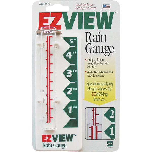 EZView 5 In. Glass Rain Gauge