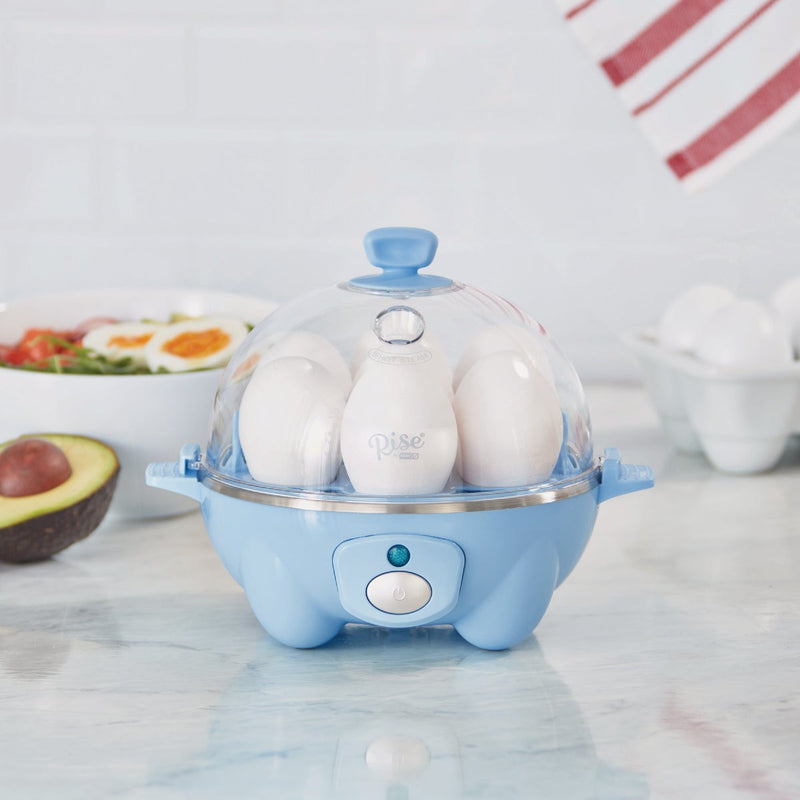 Rise By Dash Light Blue Egg Cooker