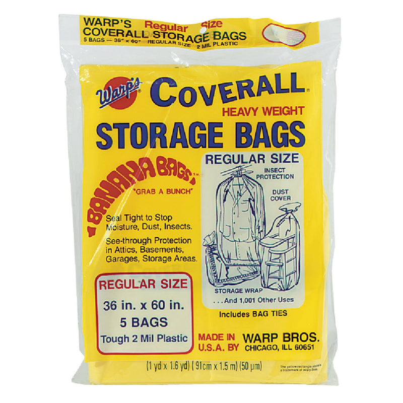 Warp's Coverall 36 In. x 60 In. Heavyweight Storage Bag (5-Count)