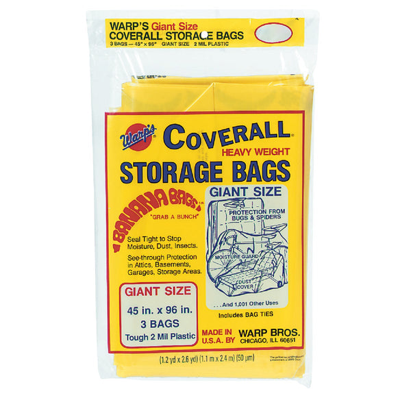 Warp's Coverall 45 In. x 96 In. Heavyweight Storage Bag (3-Count)