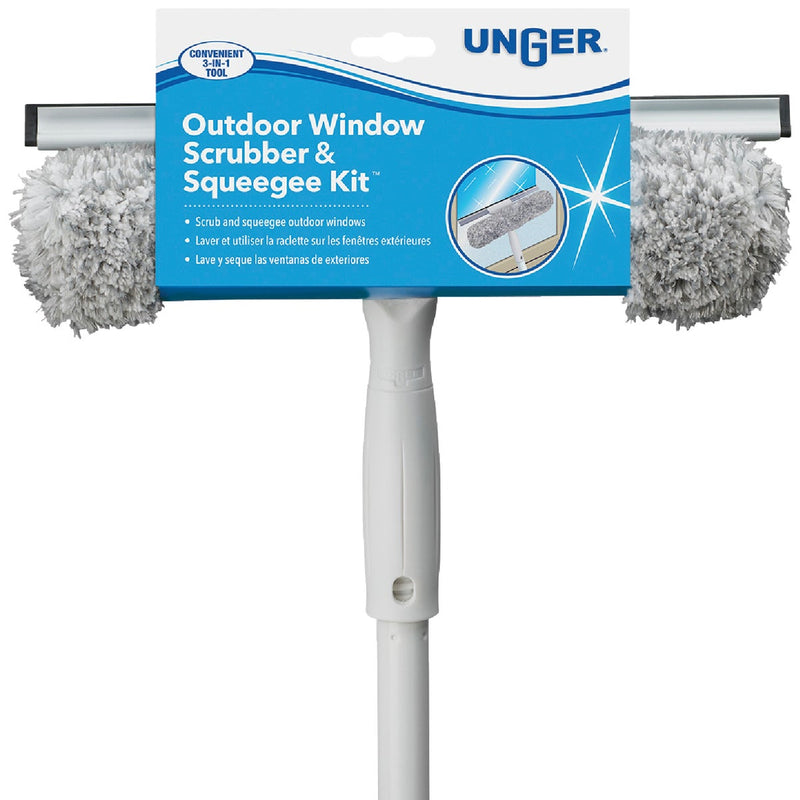 Unger 12 In. Outdoor Window Squeegee and Scrubber Kit