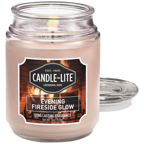 Candle-Lite 18 Oz. Everyday Evening Fireside Glow Jar Candle