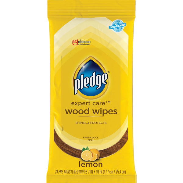 Pledge Expert Care Lemon Furniture Polish Wipes (24-Count)