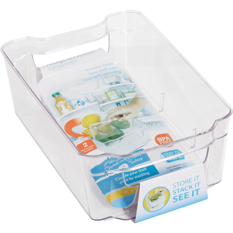 Dial Industries Clear-ly Organized Kitchen Bin w/Dividers