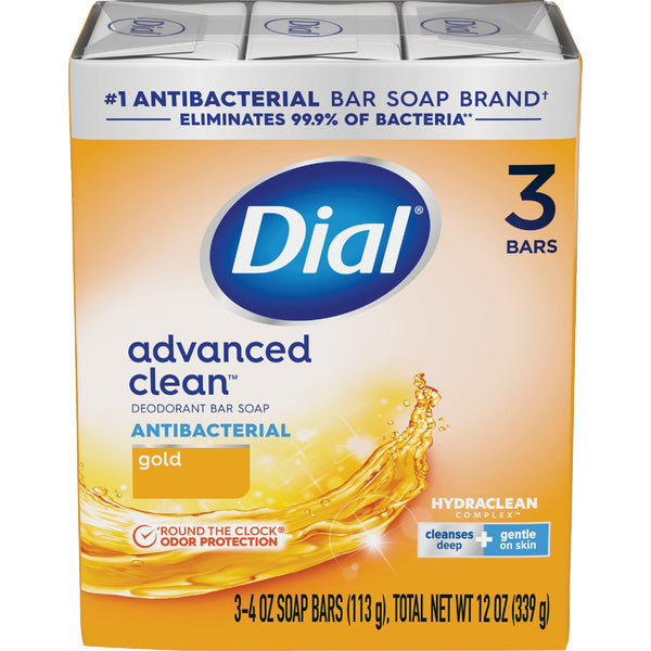 Dial Advanced Clean Gold 4 Oz. Deodorant Bar Soap (3-Pack)
